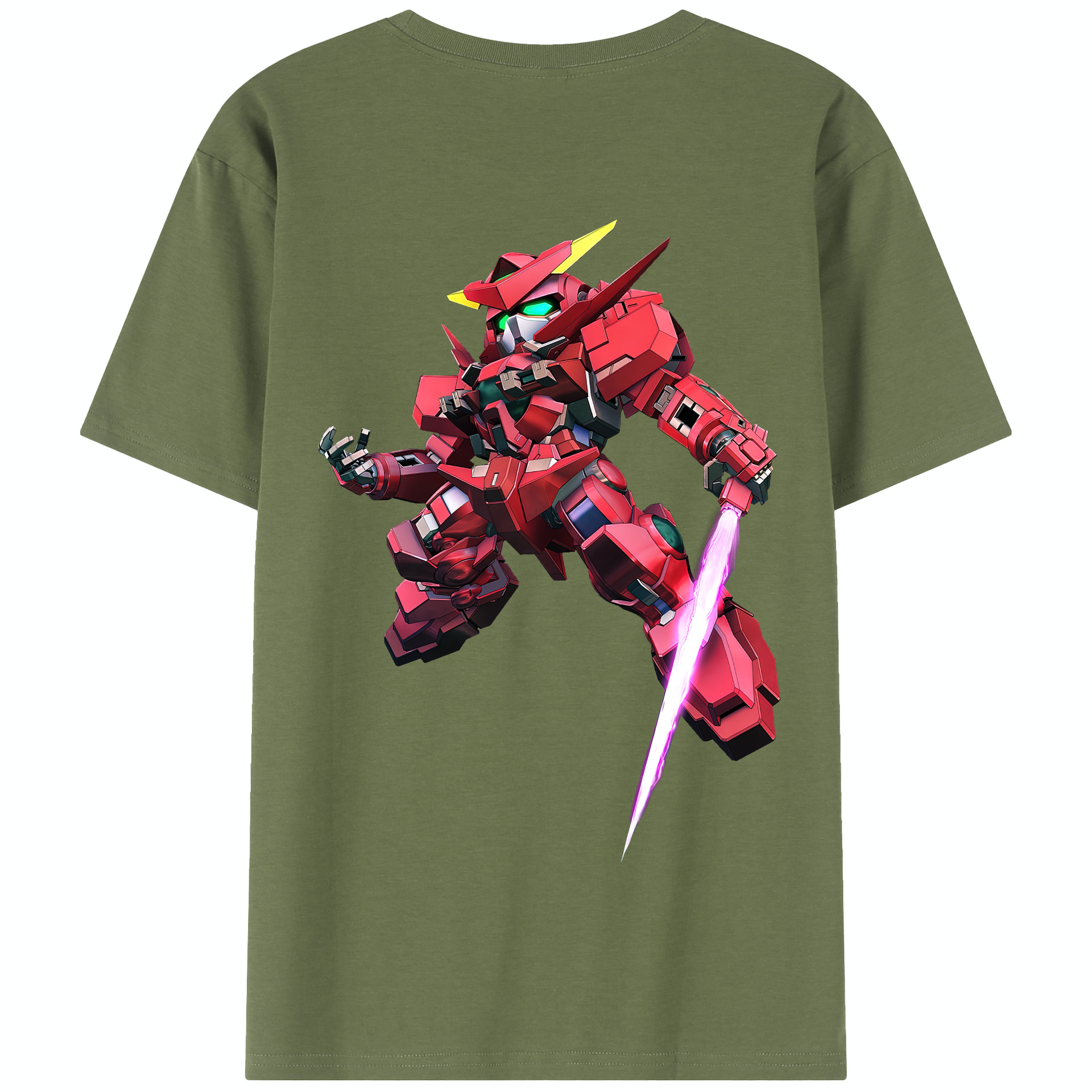 （画像用） 機動戦士ガンダム Mobile Suit Gundam 綿100％半袖Tシャツ（背面プリント）